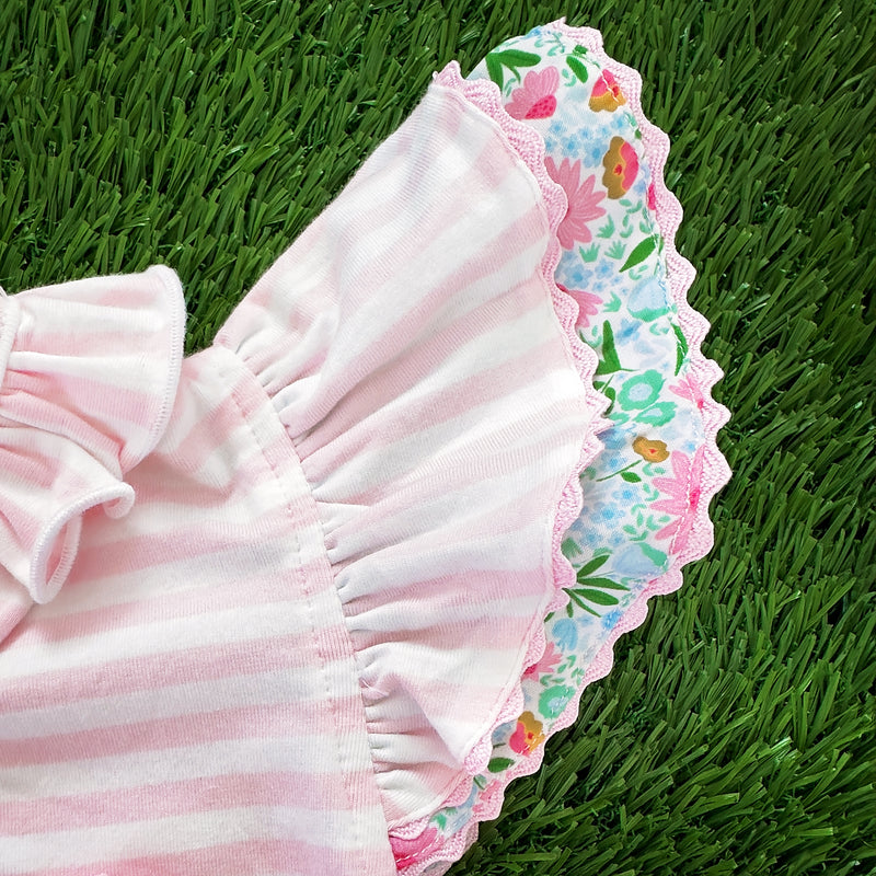 Floral Tee Time Girls Golf Short Set