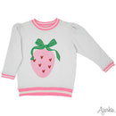 Glitter Strawberry Heart Sweatshirt for Girls
