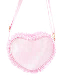 Seersucker Heart Purse