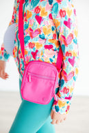 Heart Hustle Full-Zip Ruffle Active Jacket