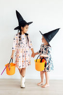 Hey Boo 3/4 Sleeve Pocket Twirl Dress