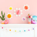 Daisy Honeycomb Wall Decorations
