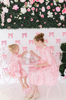 Howdy 3/4 Sleeve Ruffle Twirl Dress