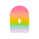 Rainbow ombre light switch cover