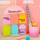 Weekly Rainbow Arch standing dry erase board