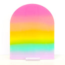 Rainbow ombre dry erase standing memo board