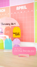 Hi it’s me acrylic desk name plate