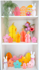 Pink and orange acrylic daisies