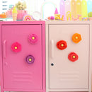 Felt flower magnets - pink set