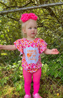 Charge it to my daddy orange and pink Leo