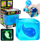 Glow Cube Sea Animal Squishy – Glow-in-the-Dark Gel Sensory Fidget Toy | Random Style