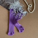 Sequin Tassle socks- Purple
