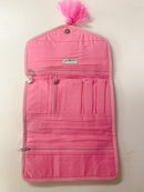 Pink Disco Cowgirl Jewelry Organizer – Travel Case With Tassel Closure