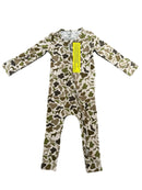 duck camo bamboo zip sleeper 220 GSM- TRUE TO SIZE