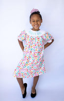 Smocked Mamas girl summer leopard Dress
