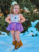 Thumper sequin tie romper