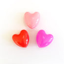 Heart shaped puffy plastic balls for crafts & garlands
