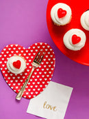 Red Melamine Pedestal Cake Stand
