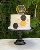 Black Melamine Pedestal Cake Stand