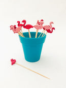 Flamingo Party Picks - 25pc Fun Pink Decorations for Any Celebration!