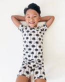 Bamboo Shorts Set | Palm Style White