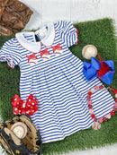 Baseballs & Stripes Classic Dress