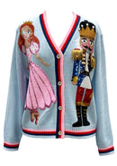 Queen of Sparkles Light Blue Sequin Nutcracker & Clara Cardigan – Kids