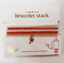 Tumbler Bracelet Stack – Candy Cane Crush Holiday Tumbler Accessories