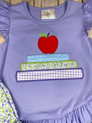 Apple Stack Ruffle Shorts Set | Girls Back to School Outfit