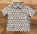 Performance Football Print Polo – Boys Short Sleeve Shirt