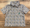 Performance Fish Print Polo – Boys Short Sleeve Shirt