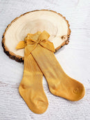 Yellow Bow Socks