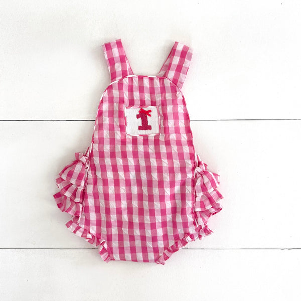 Hot Pink First Birthday Bubble