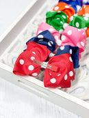 Polka Dot Hair Bow - Alligator Clip - 4.5" : FINAL SALE