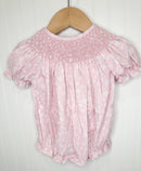 Floral Pearl Smocked Bubble