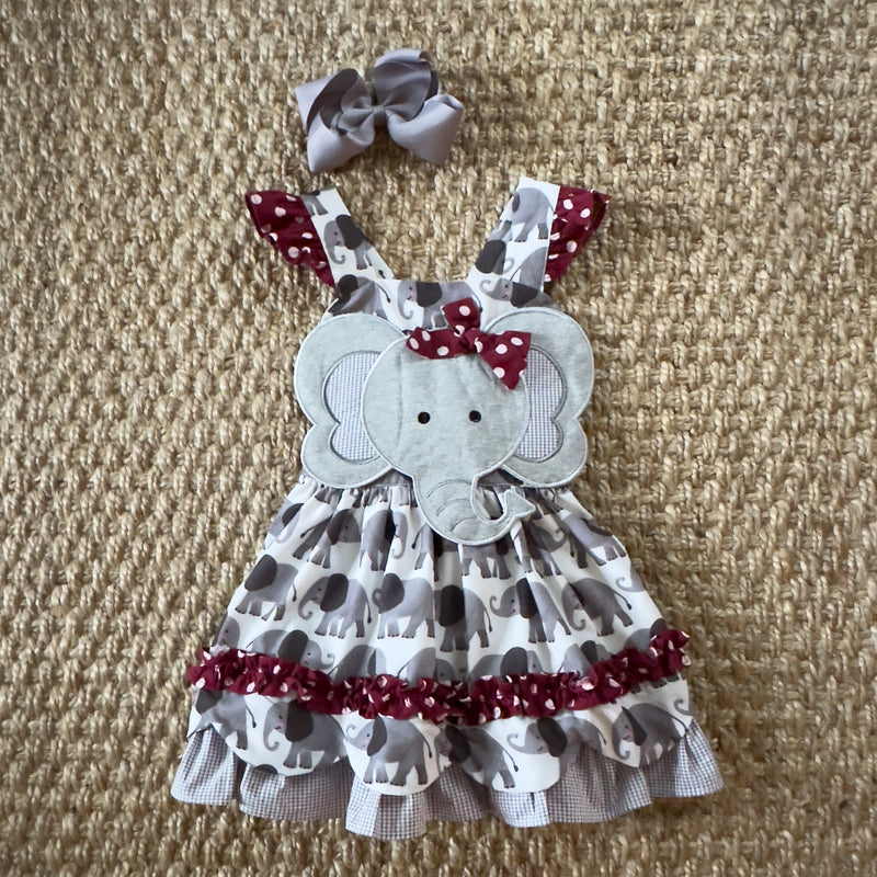 Ivory & Crimson Elephant Dress Ivory & Crimson Elephant Dress