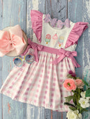 Ice Cream Cones & Pink Gingham Dress (2t, 8-12y)