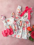 Vintage Floral Infant Romper (3-6m only): FINAL SALE