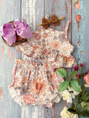 Groovy Floral Infant Set: Last one: (6-12m only): FINAL SALE