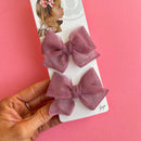 2PK TULLE BABY BLOOM CLIPS: lilac