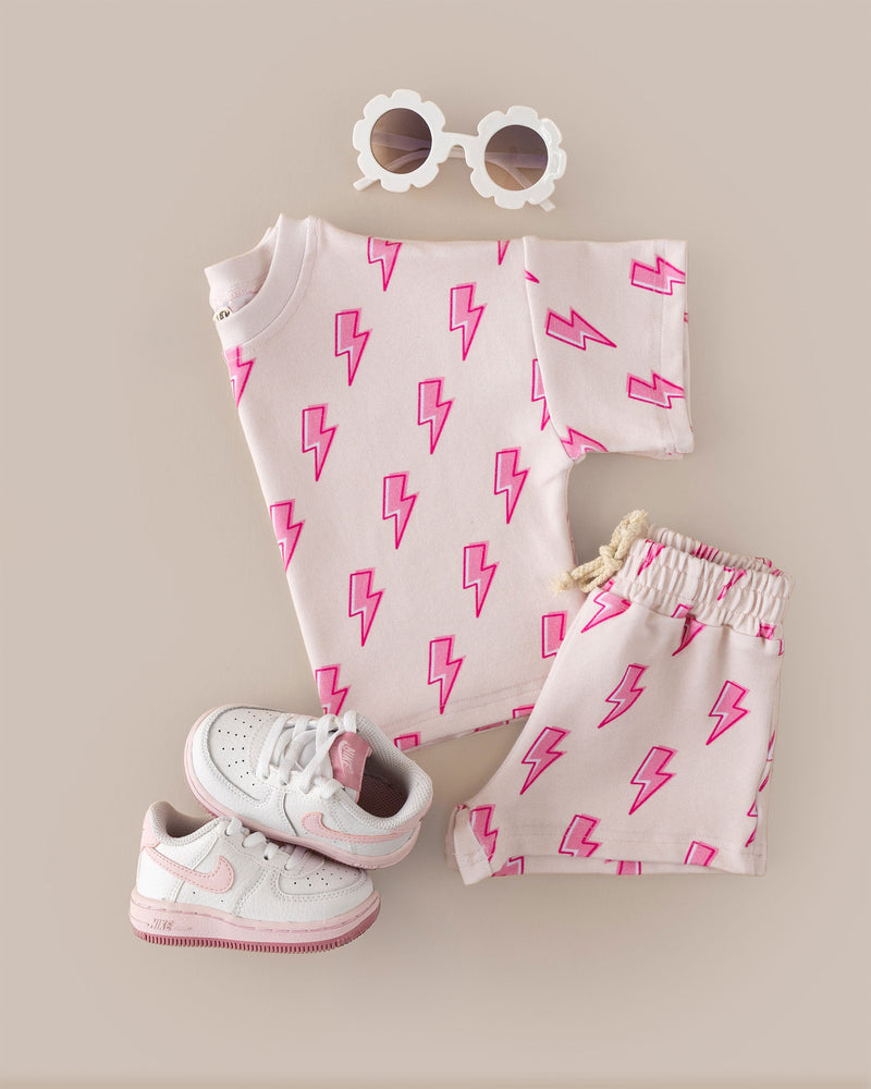 Shorts Set | Pink Bolts