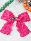 Lace Hair Bow: FINAL SALE