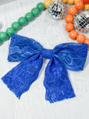 Lace Hair Bow: FINAL SALE