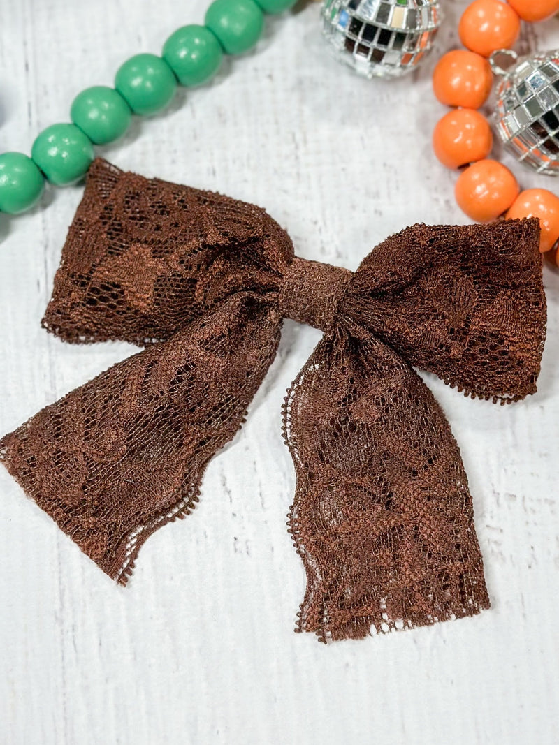 Lace Hair Bow: FINAL SALE