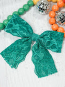 Lace Hair Bow: FINAL SALE
