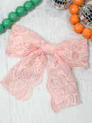 Lace Hair Bow: FINAL SALE