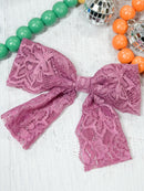 Lace Hair Bow: FINAL SALE