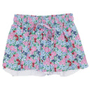 London Floral Butterfly Girls Shorts – Pink & Blue Boutique Skirted Shorts | Bossier City, LA