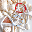 Red, White & Blue Hearts Bracelet Gift Set