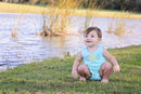 Sea Life Bubble Romper | Baby Boy Ocean Outfit | Boutique Summer Bubble